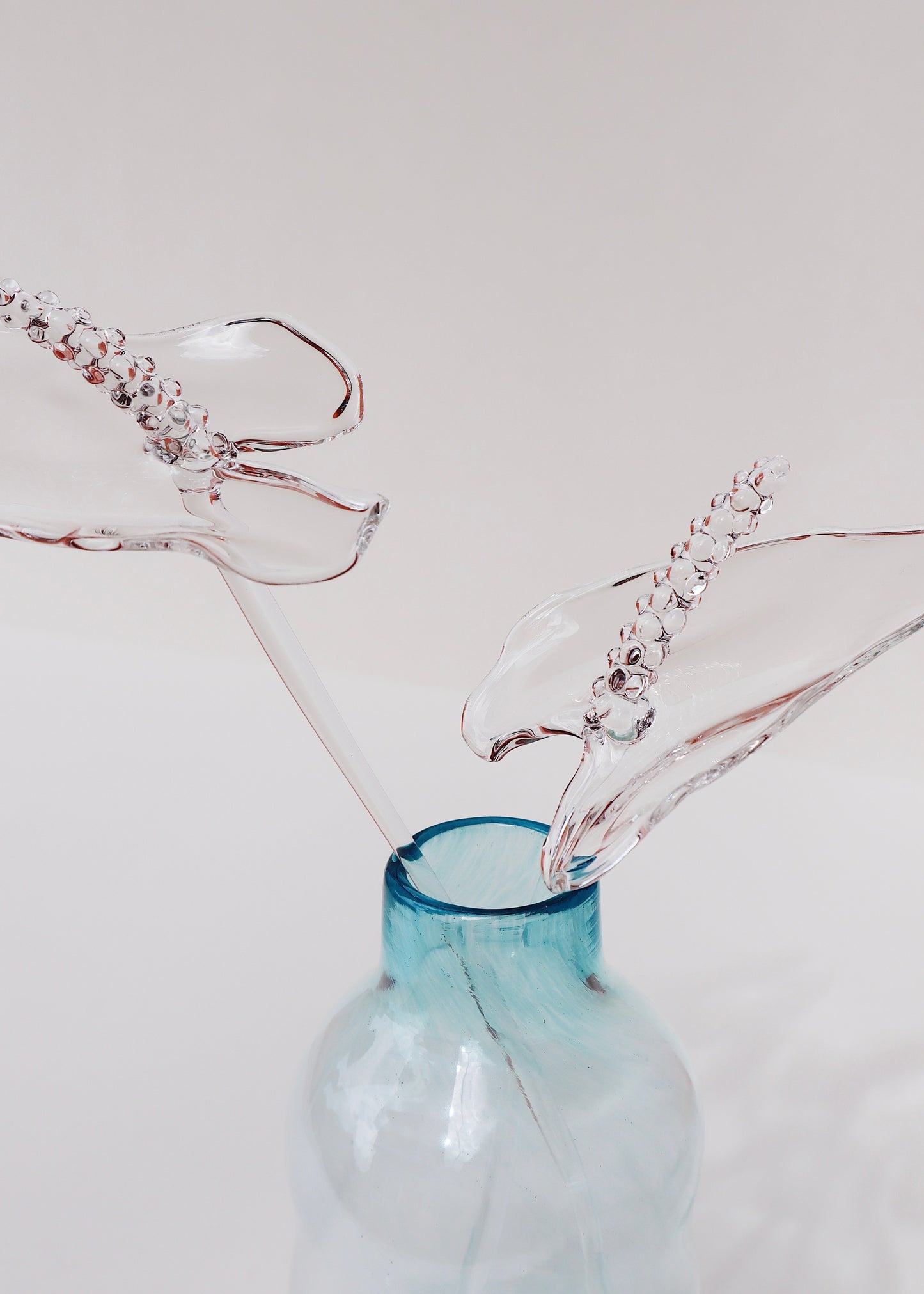 Glass Anthurium Vase Set #3