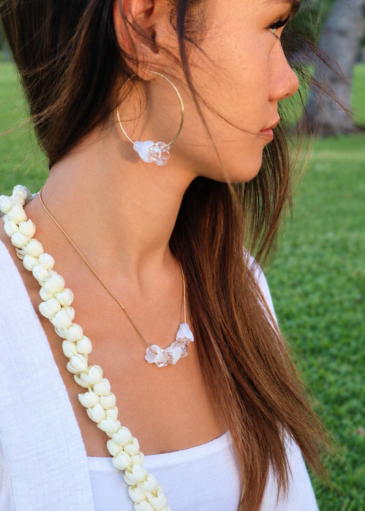 Pikake Lei Gold-Filled Snake Chain Necklace