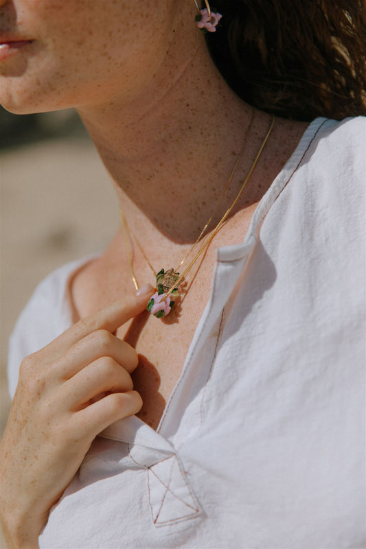 Lokelani Rose Gold Filled Box Chain Necklace, Adjustable