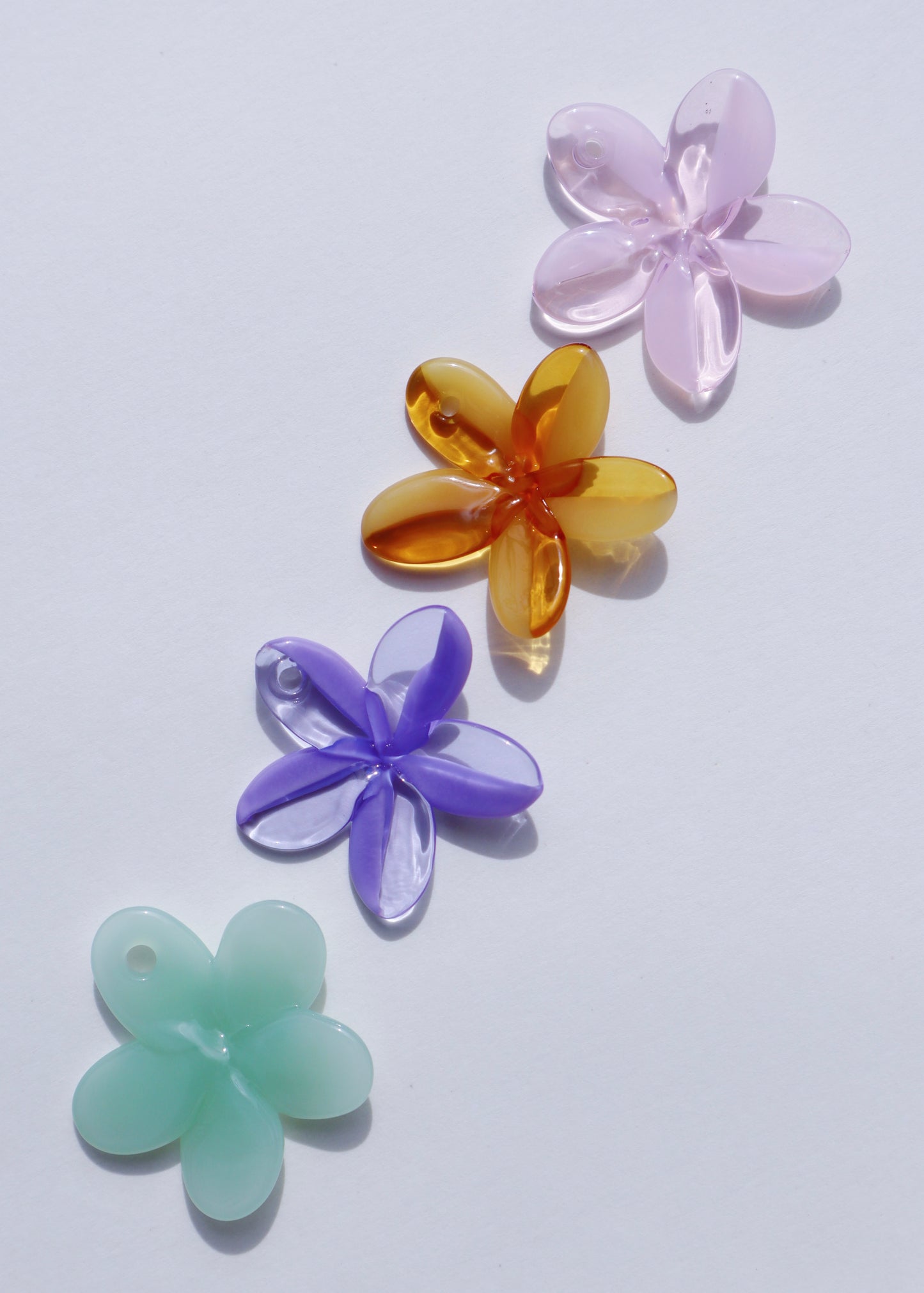 Perfectly Imperfect 40% off - Single Plumeria Necklace Pendant Flowers Multiple Colors