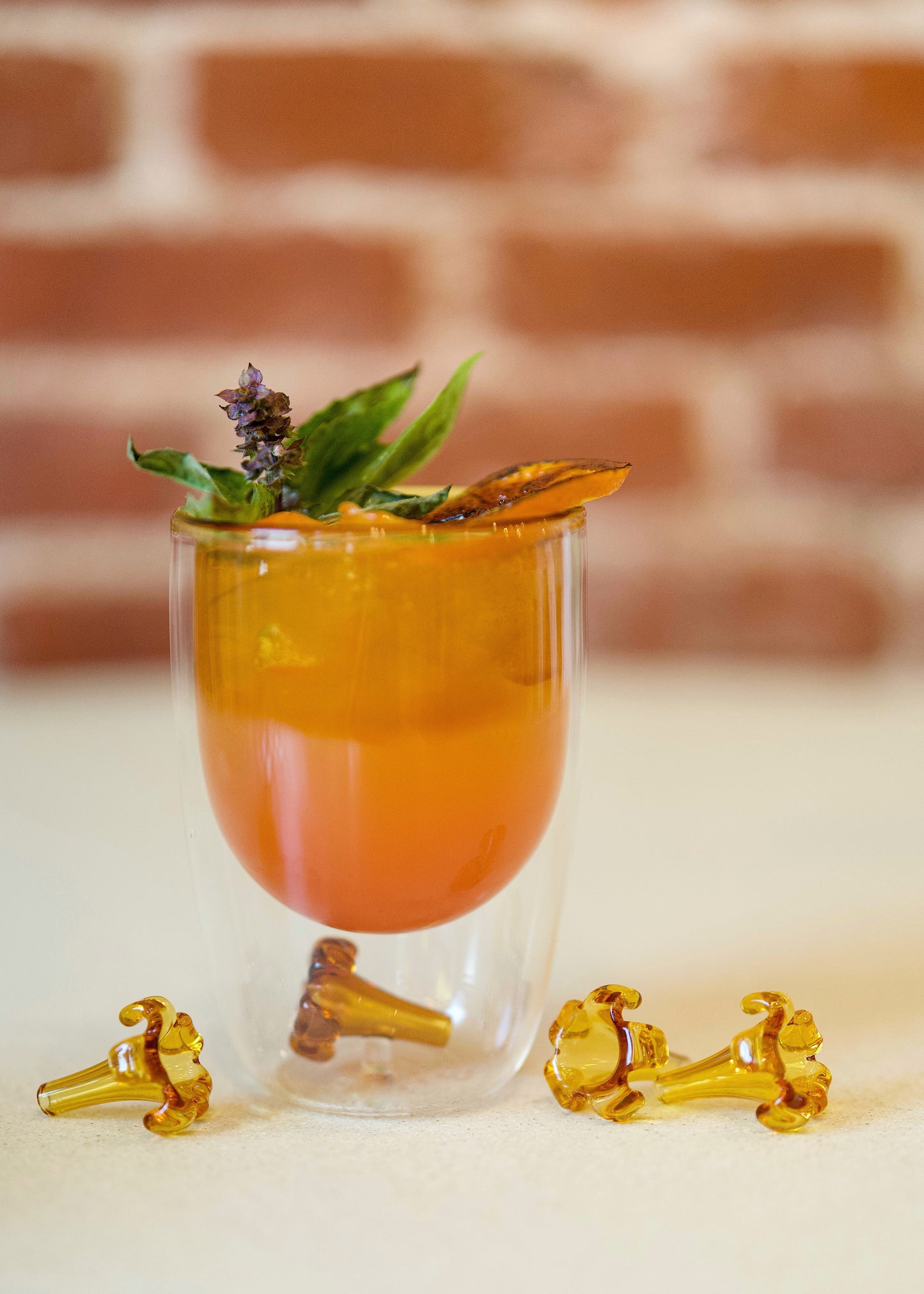 Puakenikeni Glass Tumbler Cup