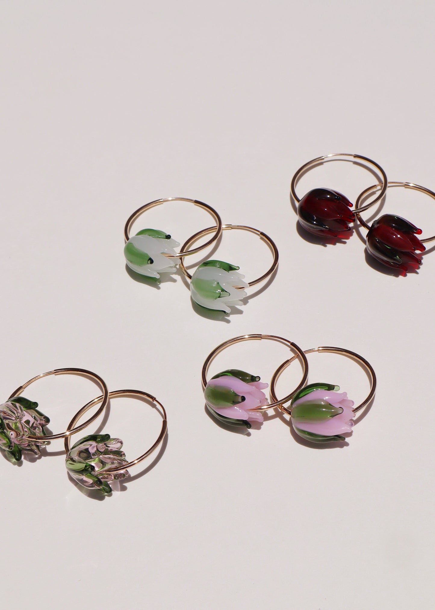 Lokelani Rose Hoop Earrings