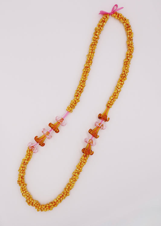 Perfectly Imperfect 40% OFF - Glass Puakenikeni Mongo Shell Lei with 10 Pua