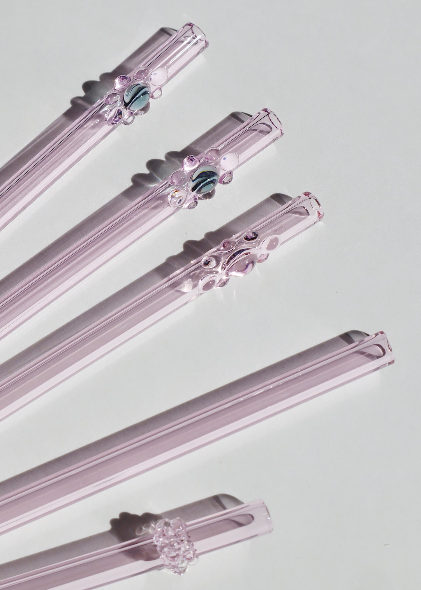 Perfectly Imperfect 40% OFF - Glass Straws - Pink Mixed Set