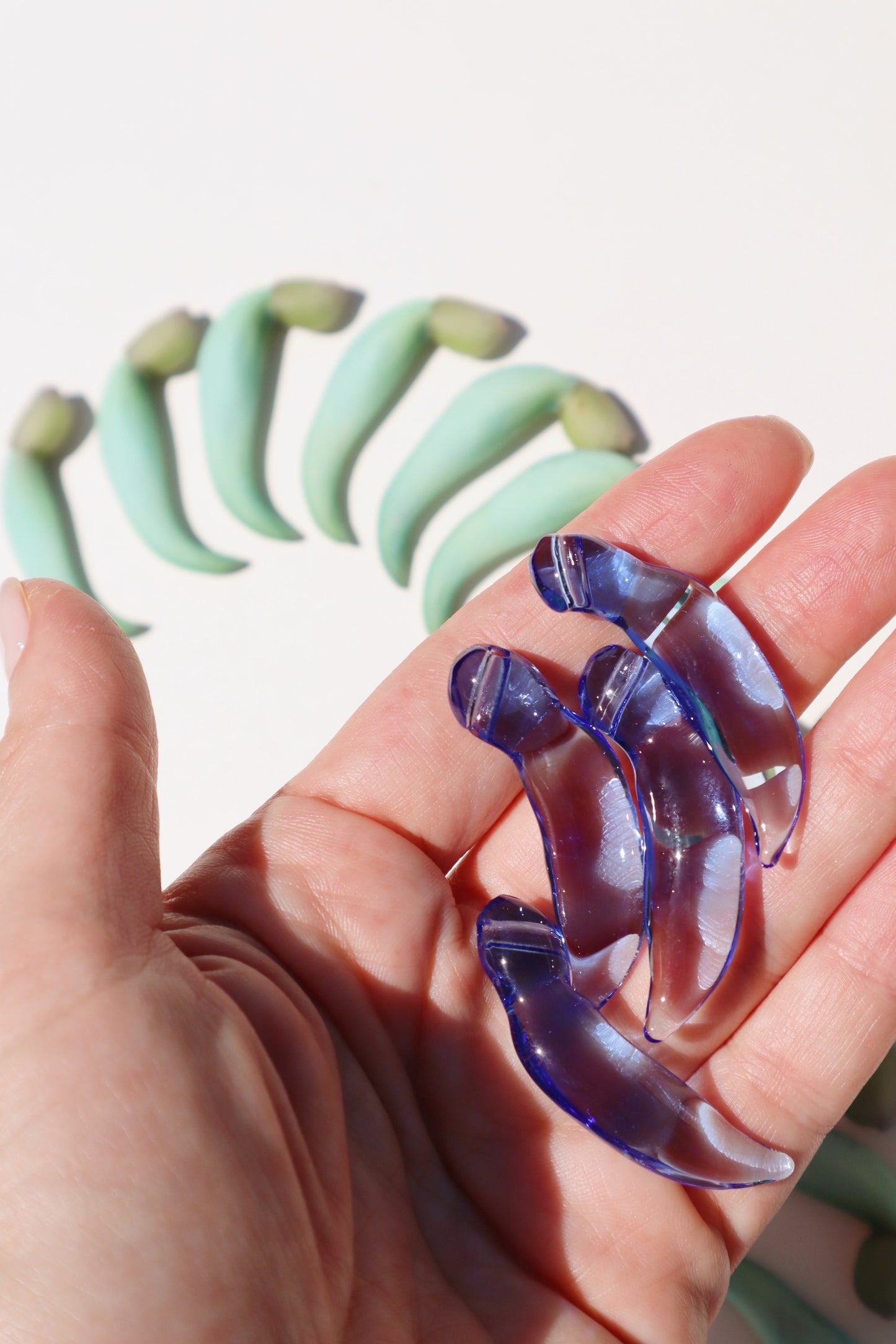 Single Blue Jade Flower Buds