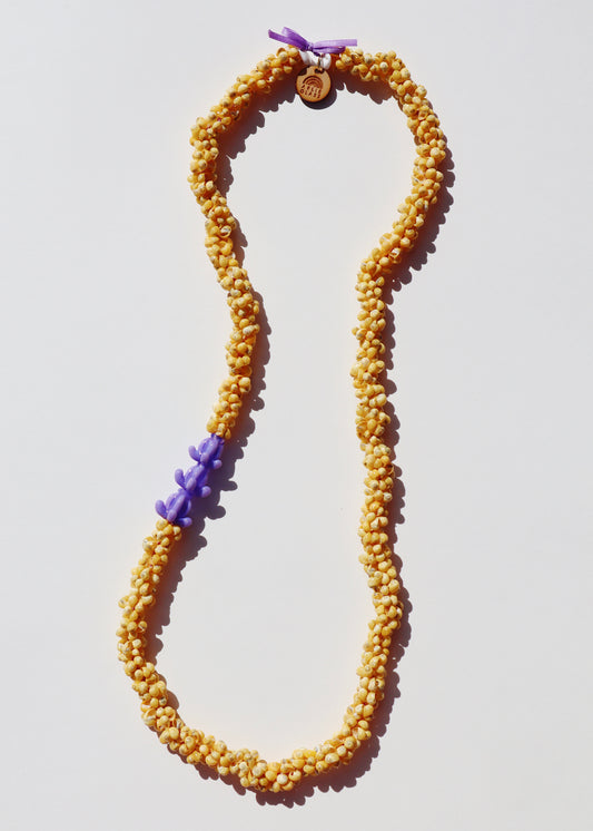 Perfectly Imperfect 40% OFF - Glass Crown Flower Mongo Shell Lei with 3 Pua