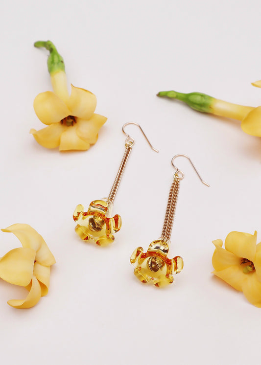 Puakenikeni Flower Drop Earrings