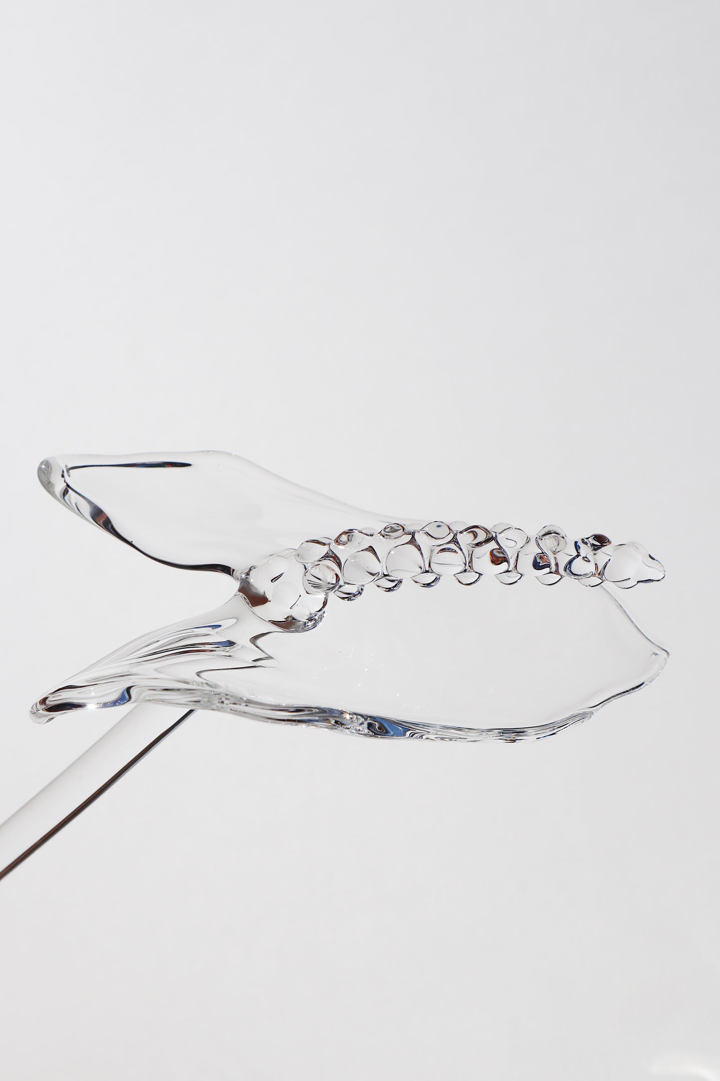 12" Glass Anthurium Single Stem #2