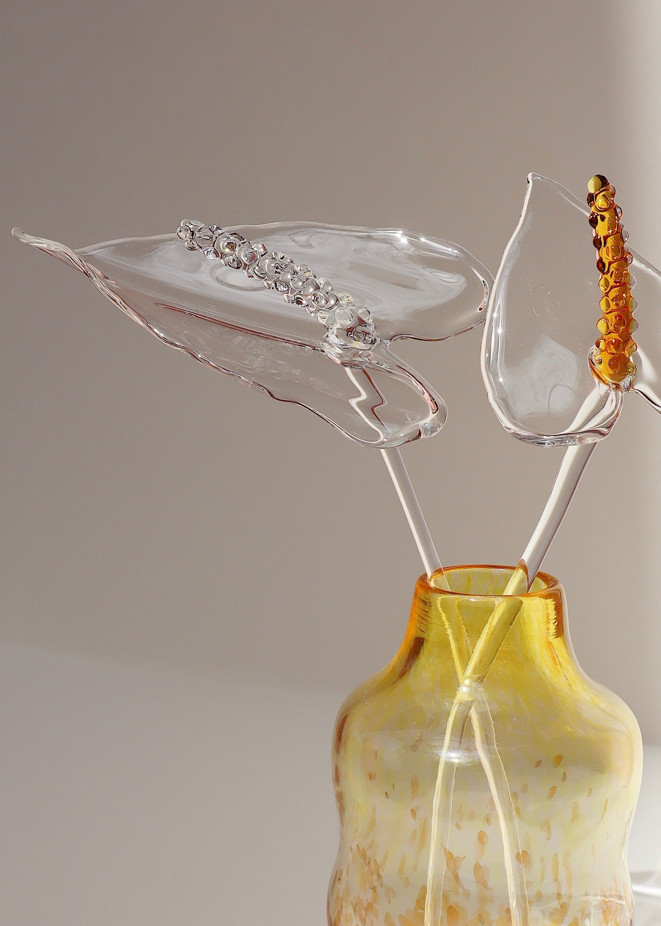Glass Anthurium Vase Set #2