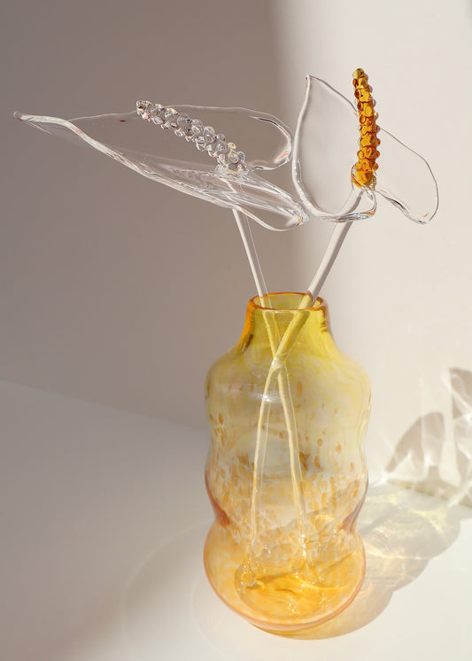 Glass Anthurium Vase Set #2