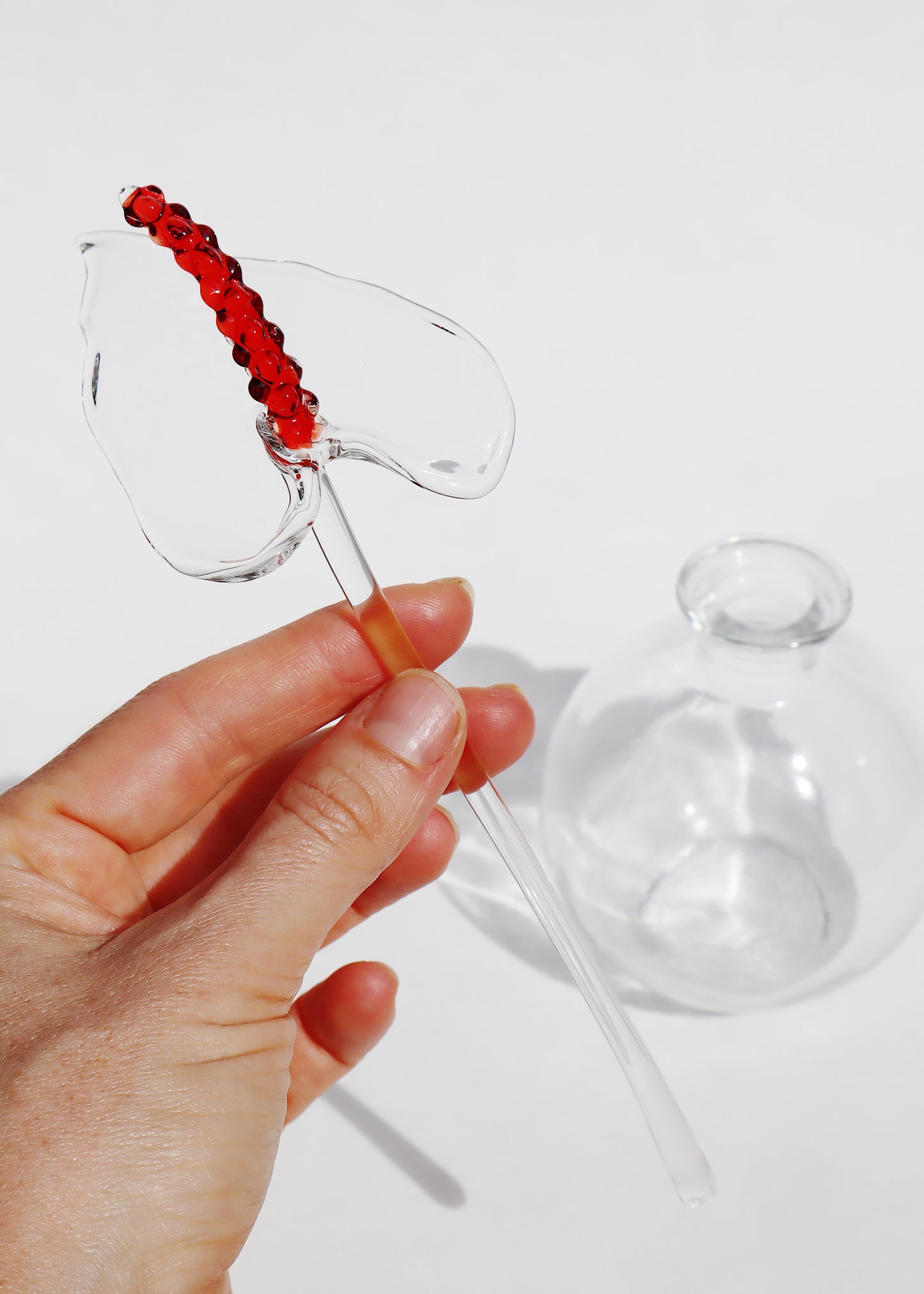 Glass Anthurium Vase #3