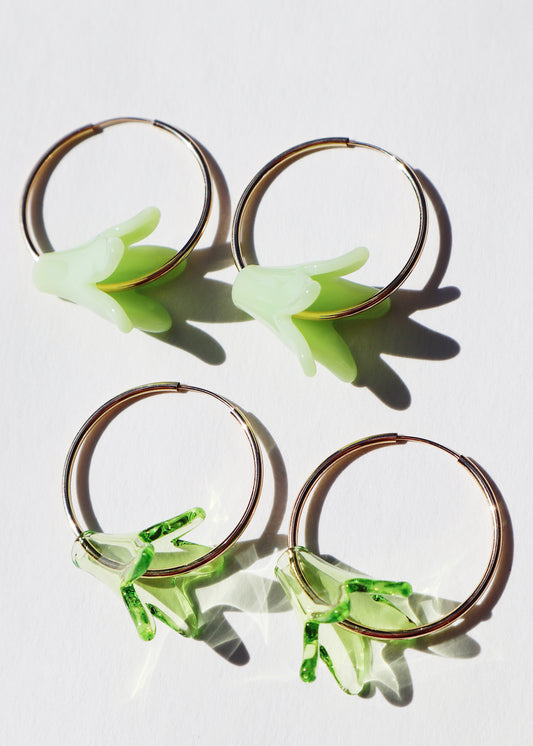 50% OFF - Pakalana Flower Hoop Earrings