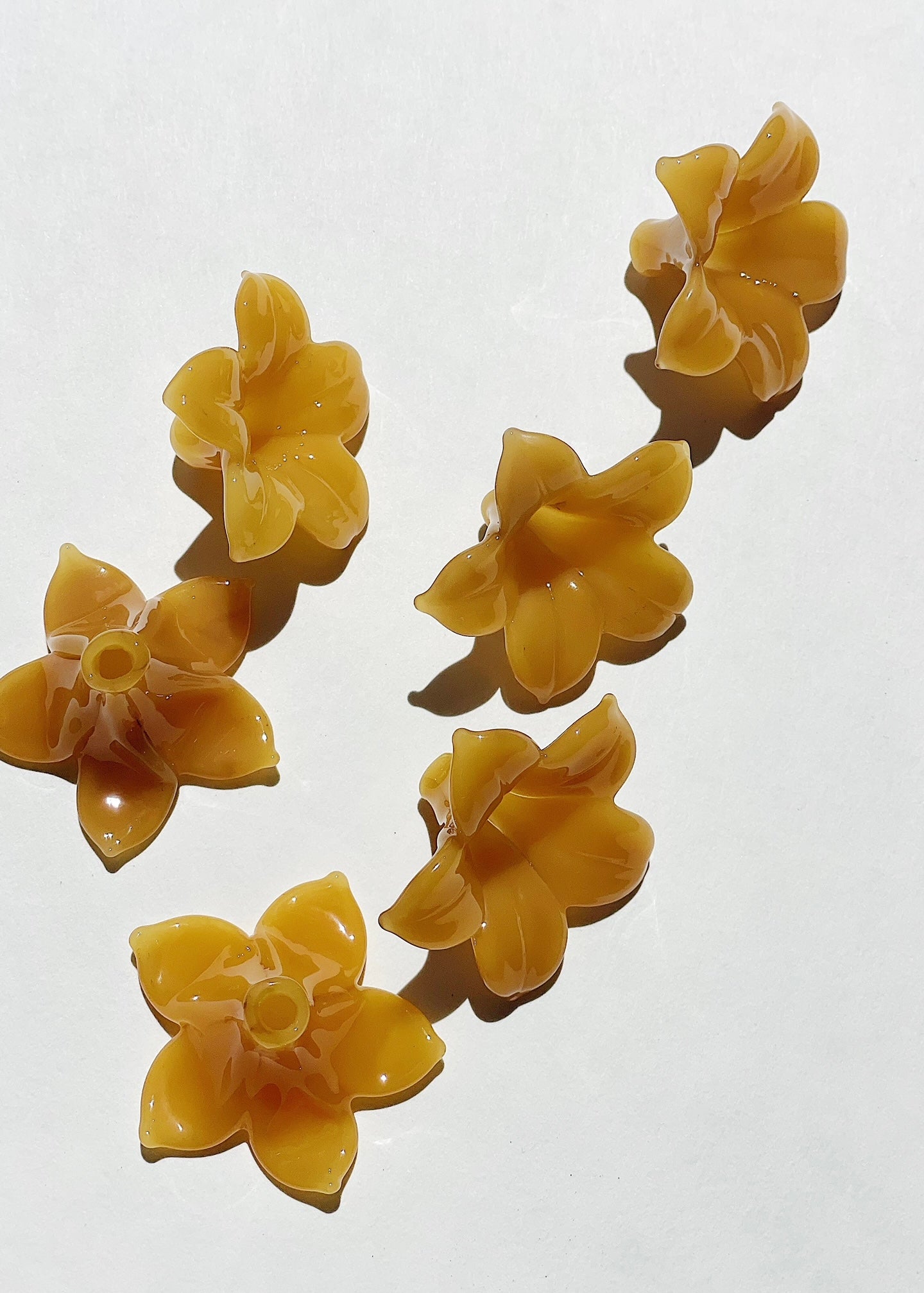 Perfectly Imperfect 35% off - Single Honey Yellow Plumeria Flowers