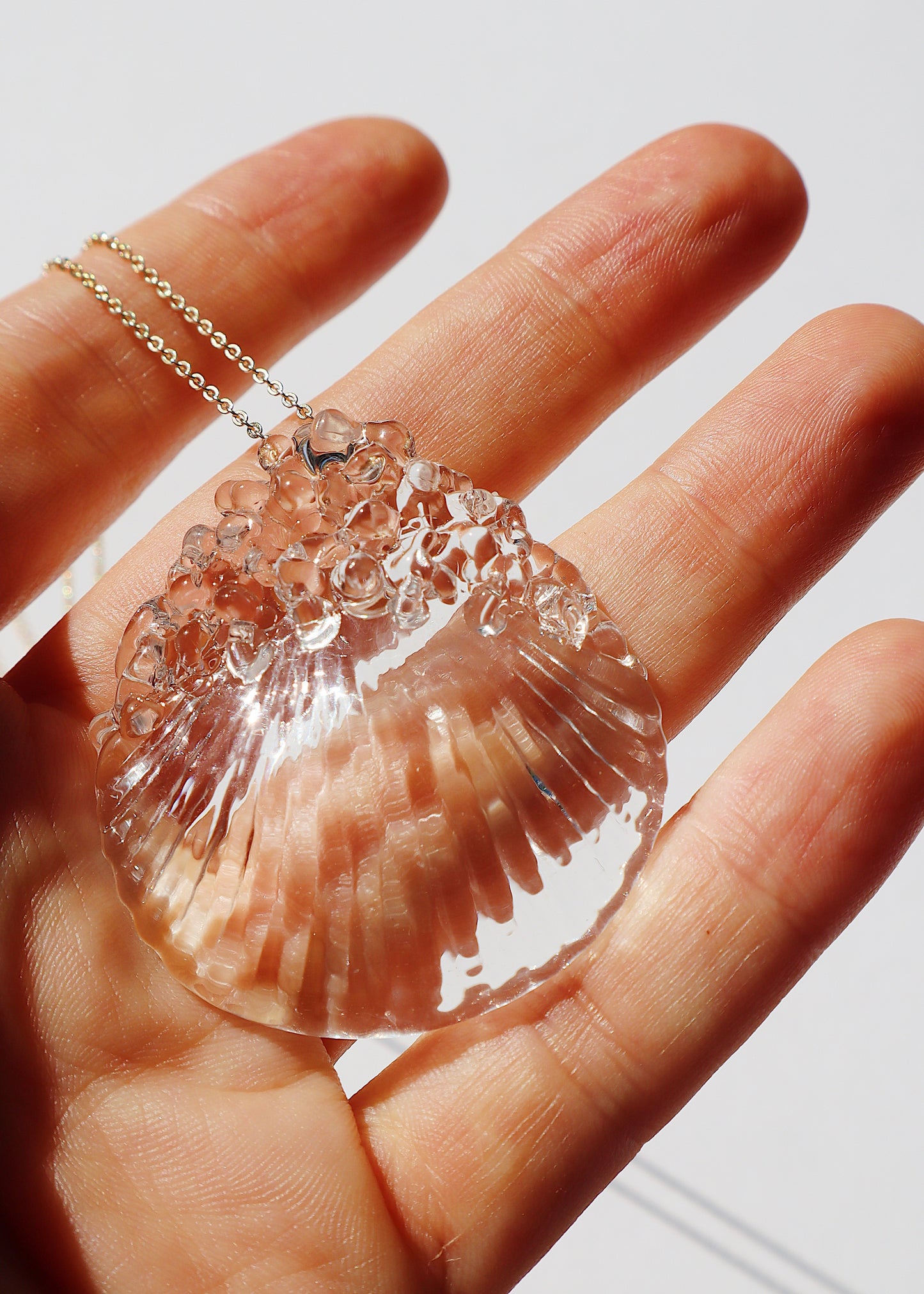 35% OFF SALE - Clustered Seashell Pendant Necklace - One of A Kind
