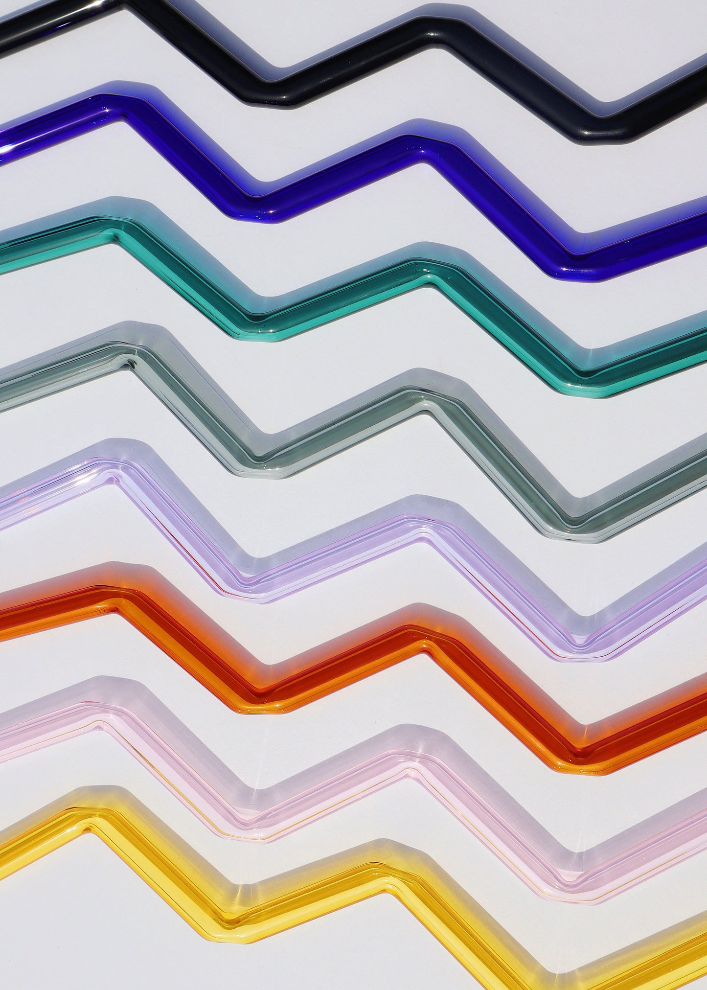 Glass Zig Zag Straws