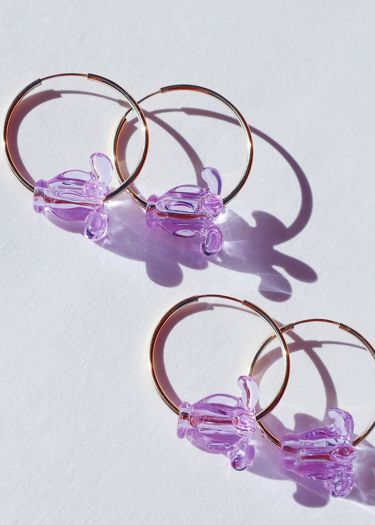 Perfectly Imperfect 35% OFF - Crown Flower Gold Filled Hoop Earrings