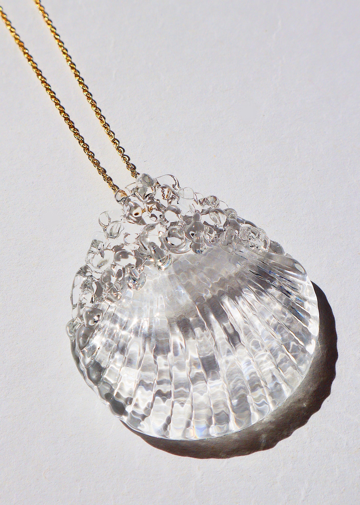 35% OFF SALE - Clustered Seashell Pendant Necklace - One of A Kind