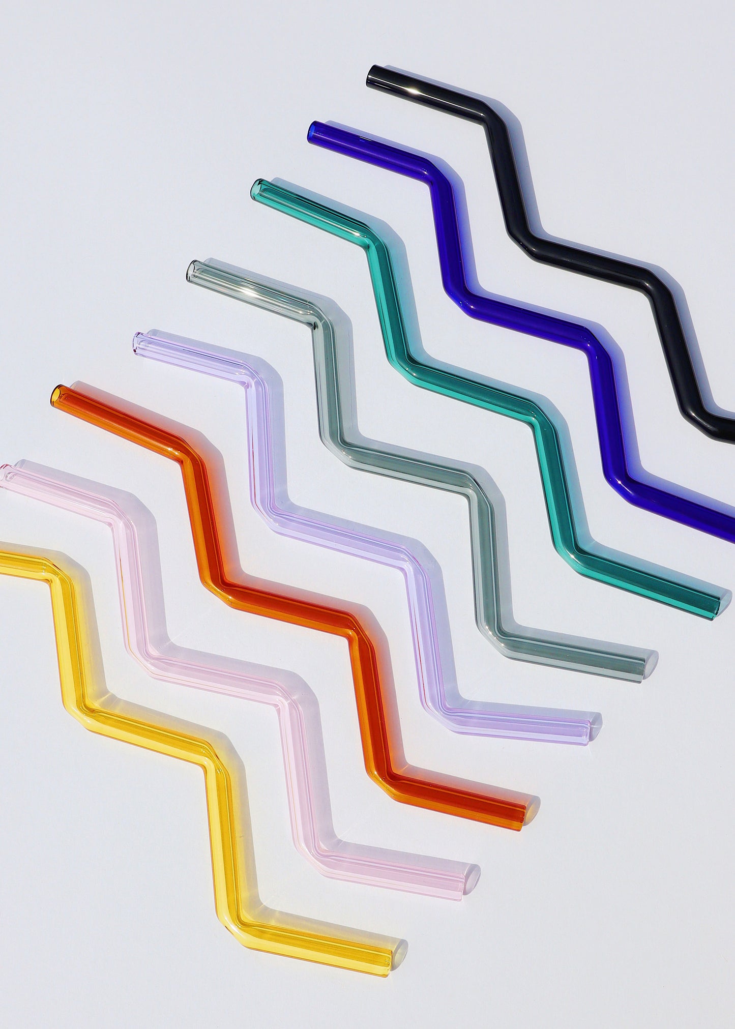 Glass Zig Zag Straws