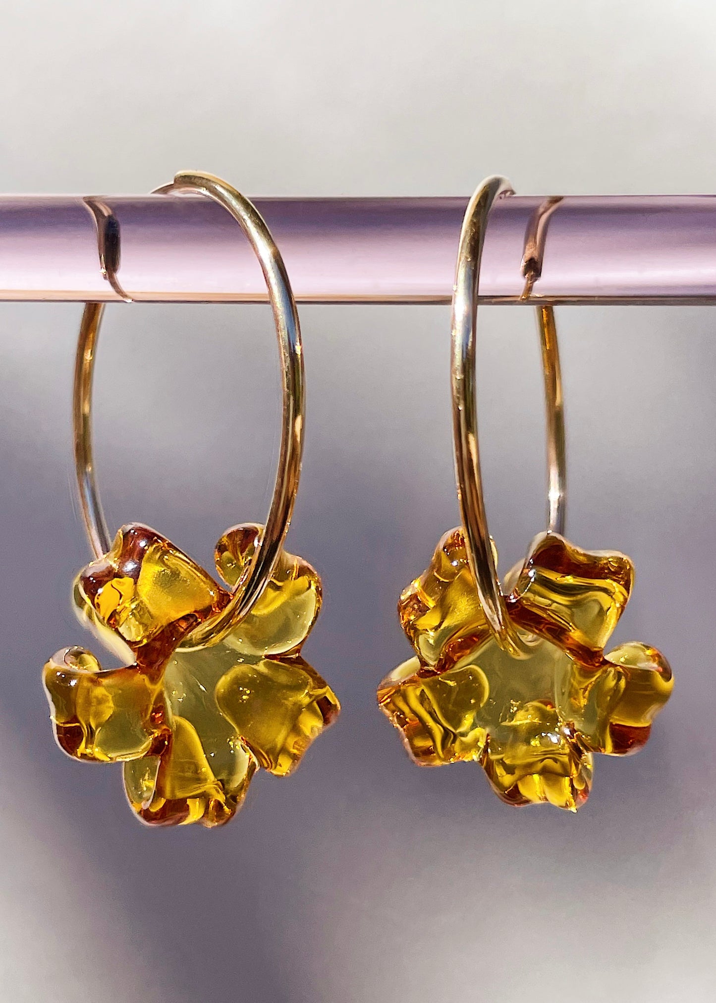 Puakenikeni Flower Hoop Earrings