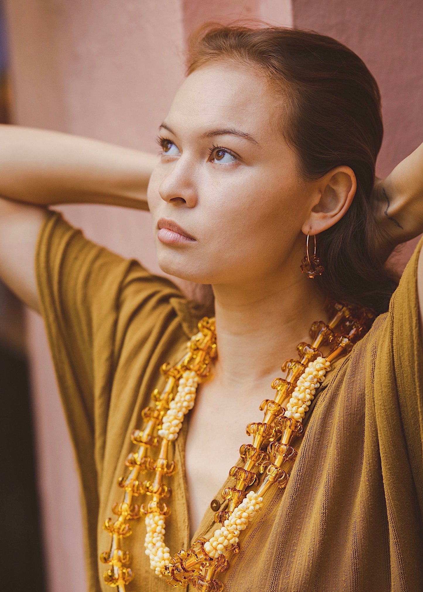 Puakenikeni Flower Hoop Earrings