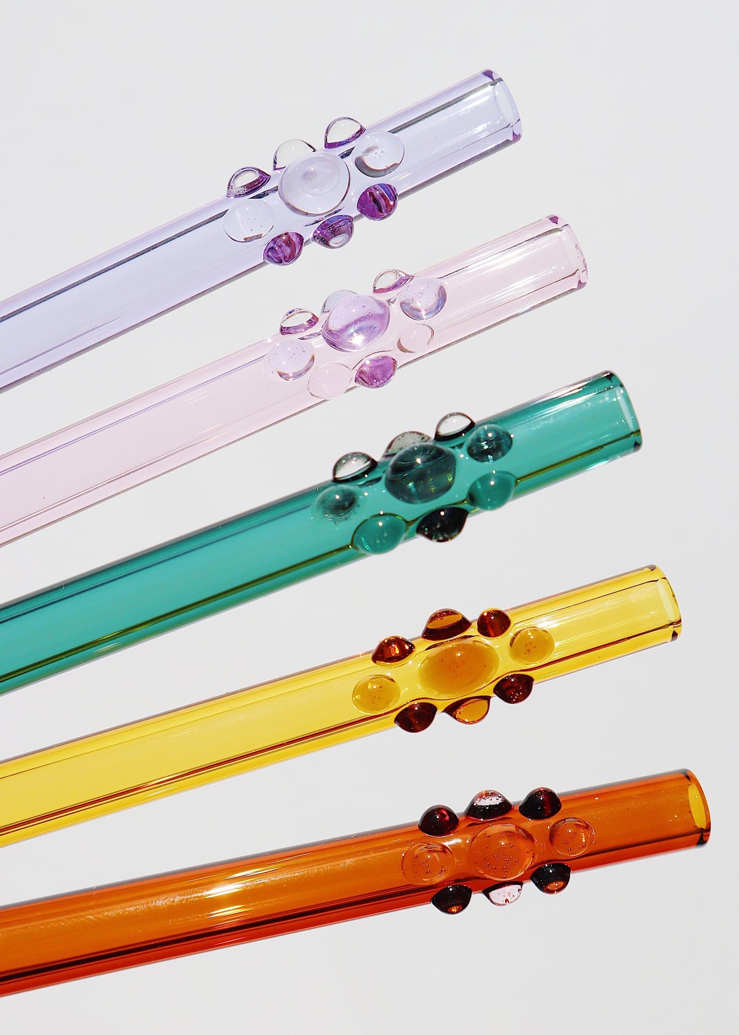 Glass Gem Straws - Colors