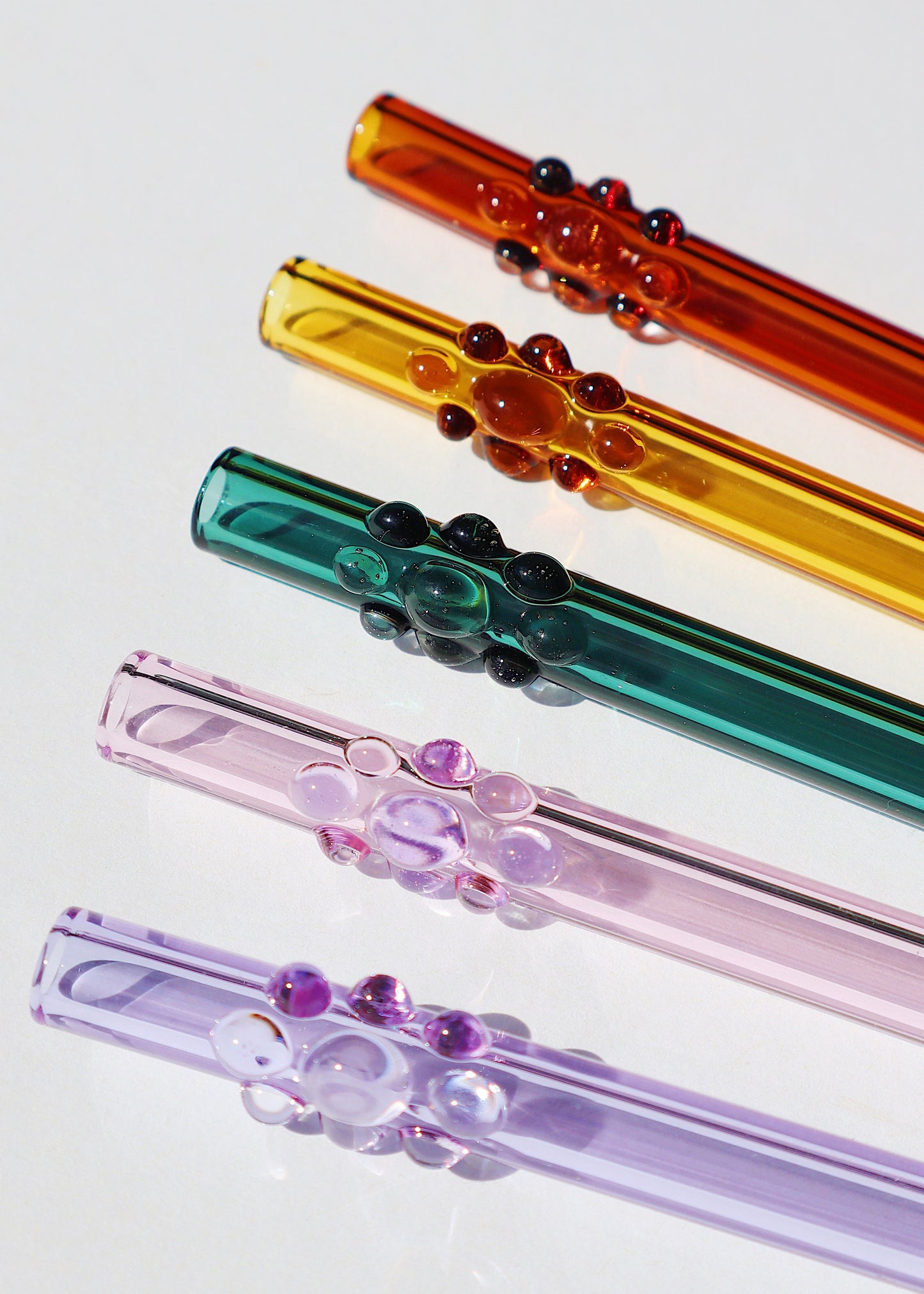 Glass Gem Straws - Colors