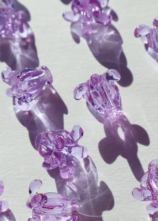 Perfectly Imperfect 40% OFF - Single Pua Kalaunu Crown Flowers Translucent Purple