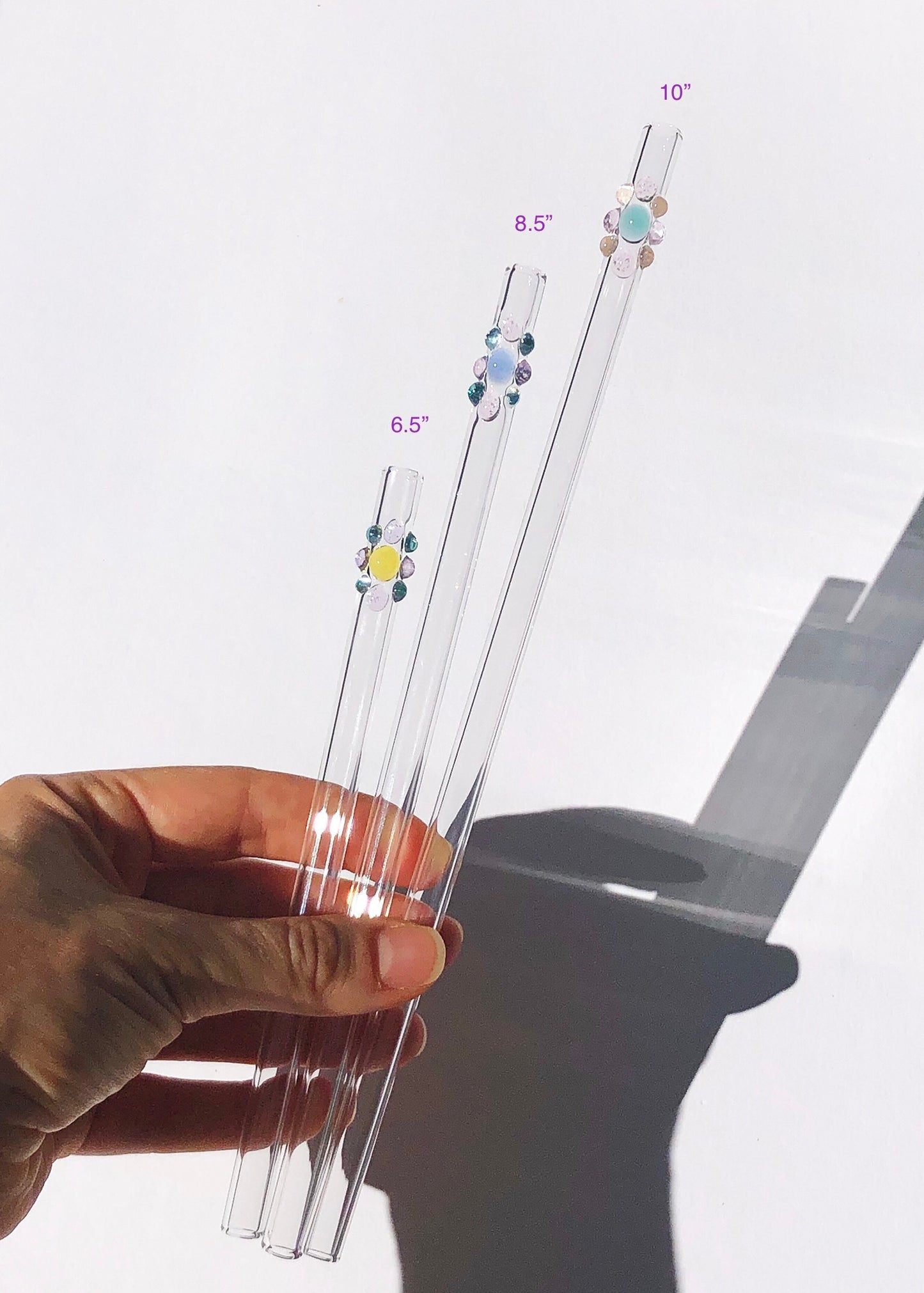 Glass Gem Straws