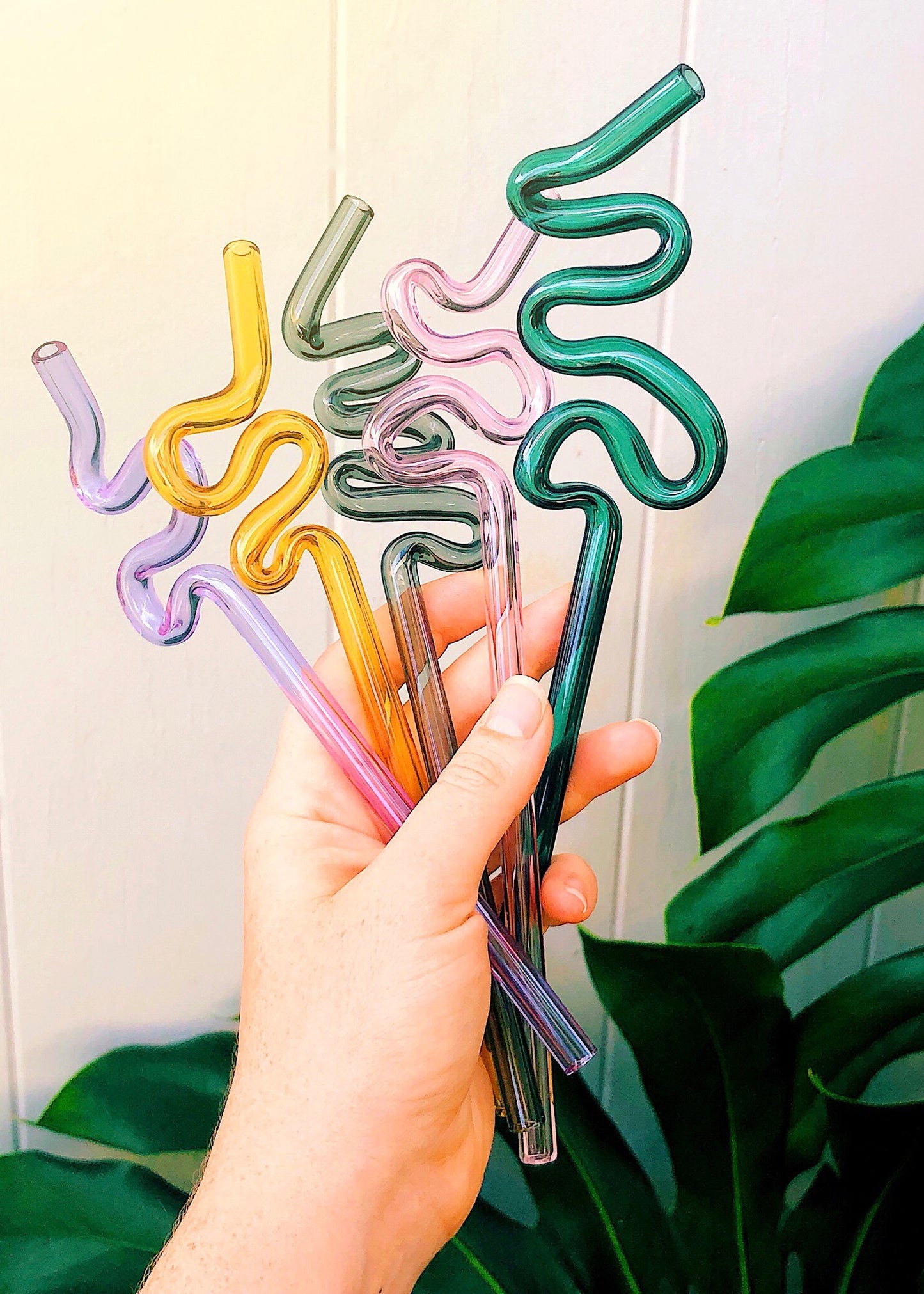 Glass Crazy Straws