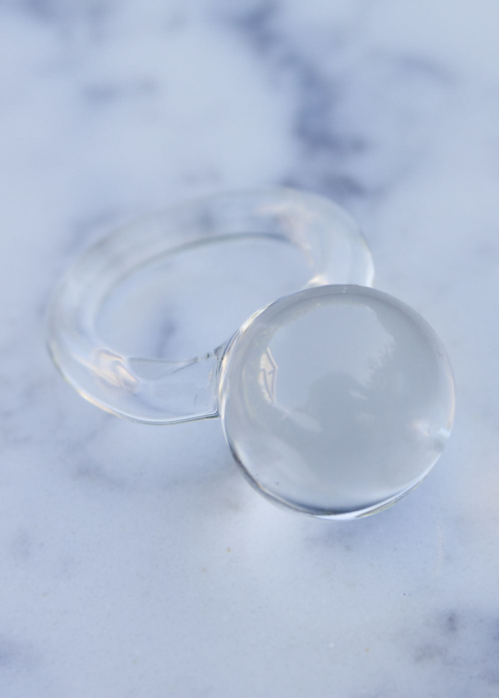 Glass Orb Ring