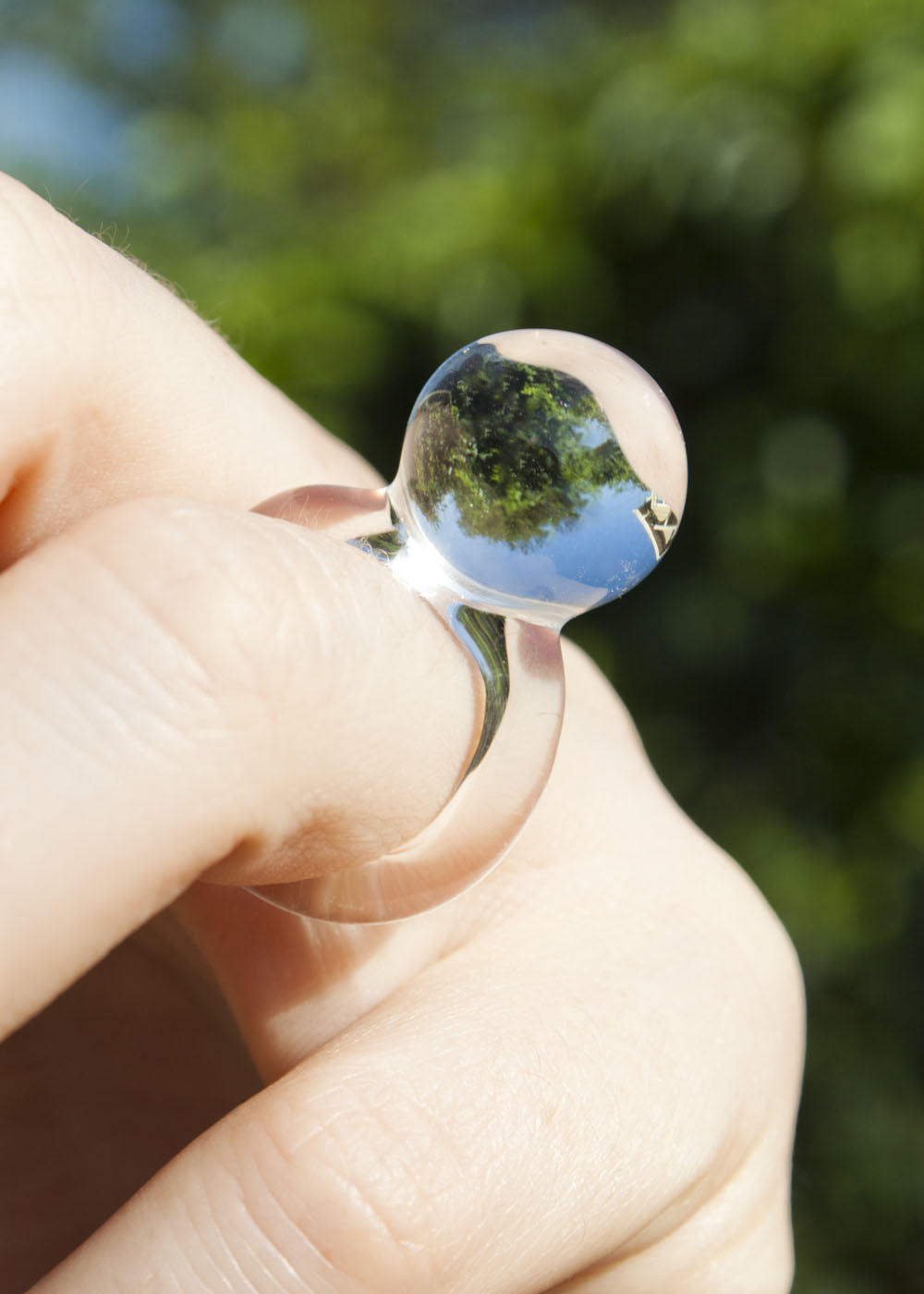 Glass Orb Ring