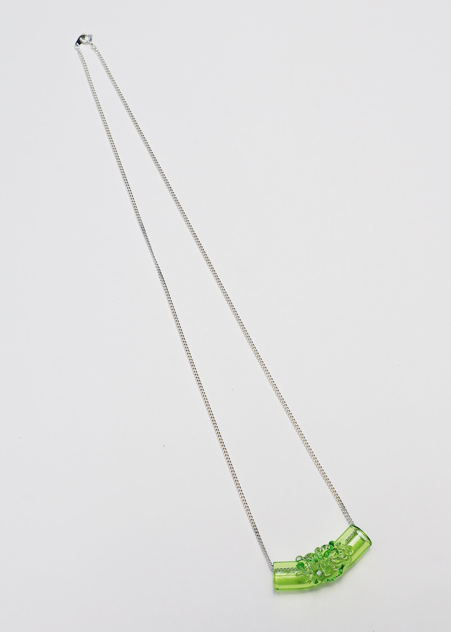 FROM THE ARCHIVES - Neon Green Cluster Tube Necklaces