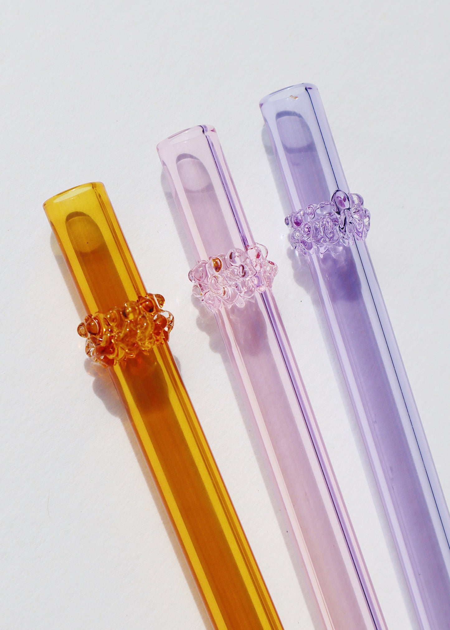 Jumbo Size Glass Cluster Straws