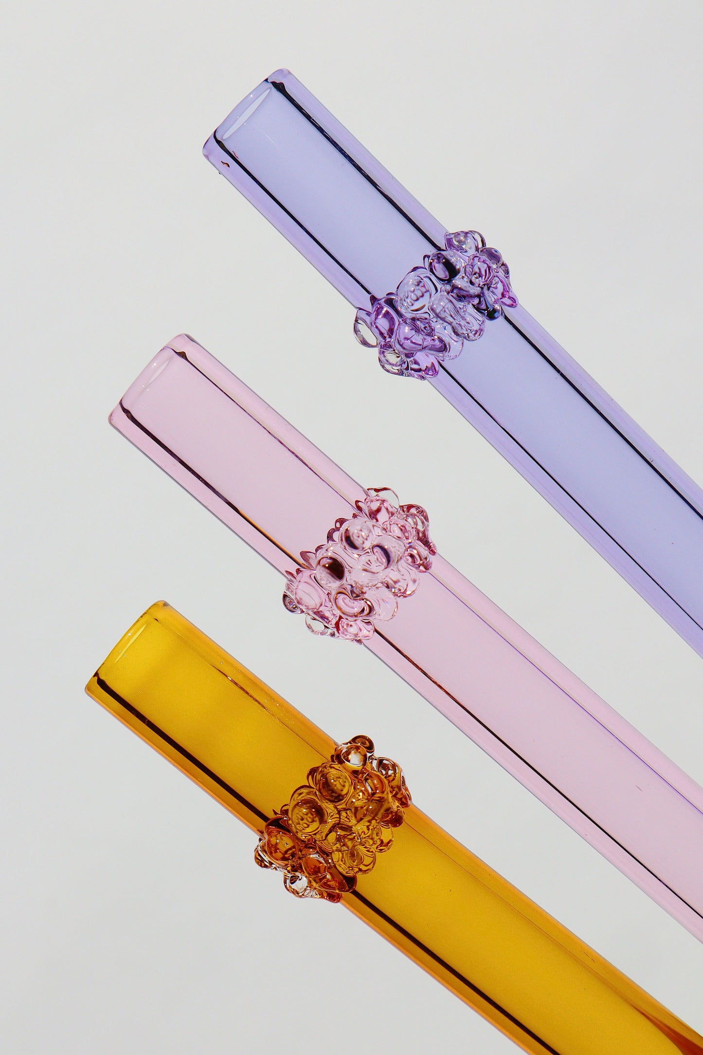 Jumbo Size Glass Cluster Straws