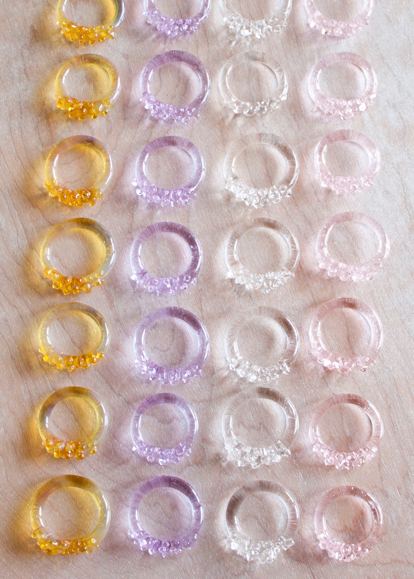 Glass Dots Ring - Choose Your Color