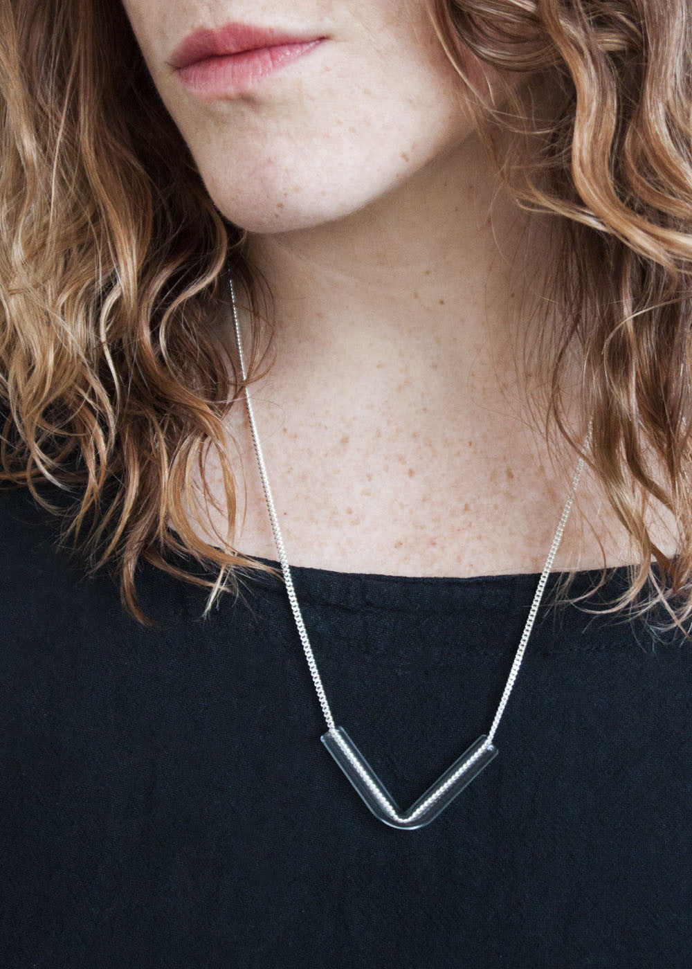 Minimal Glass Tube Necklace No. 6
