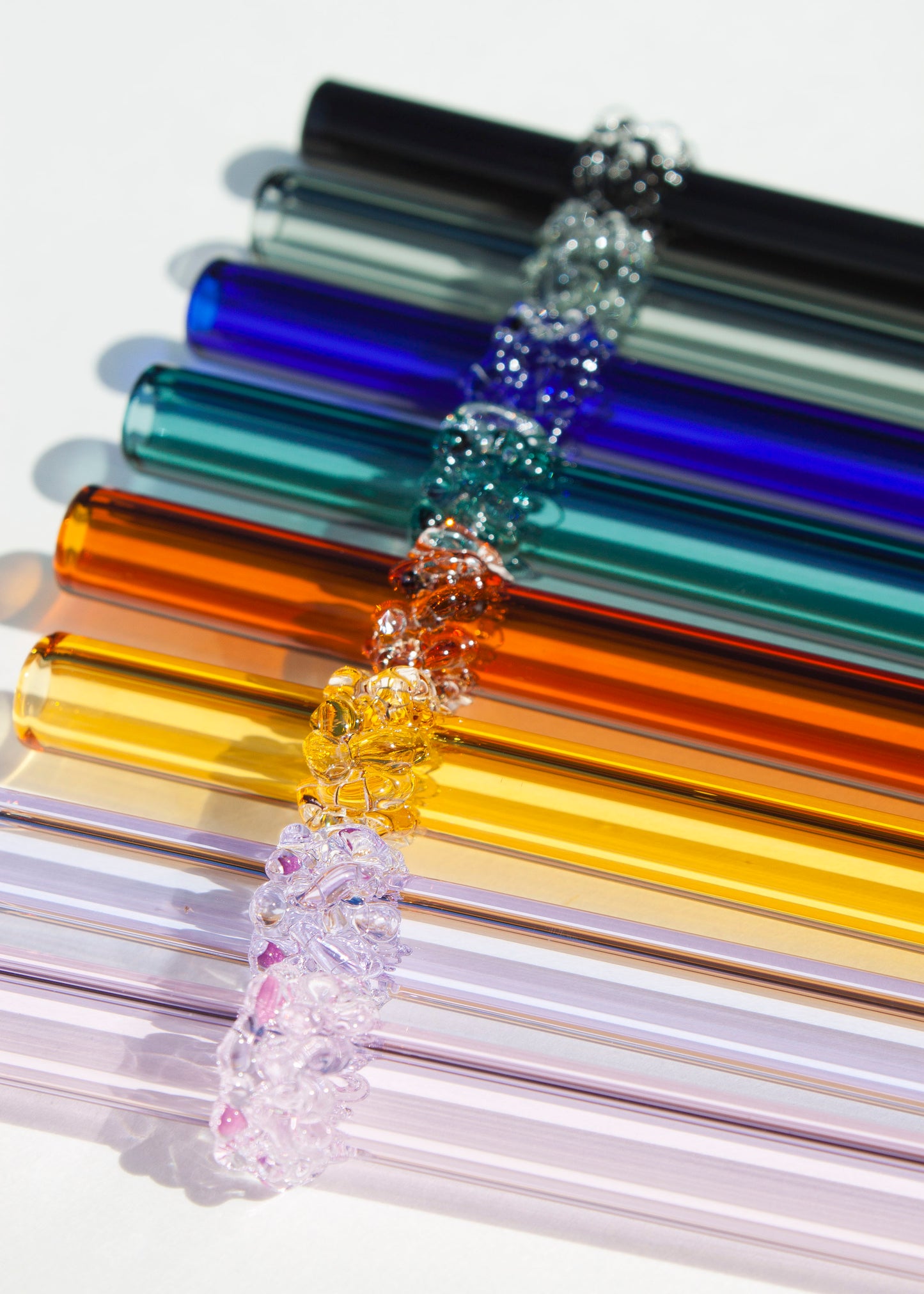 Glass Cluster Straws - Colors