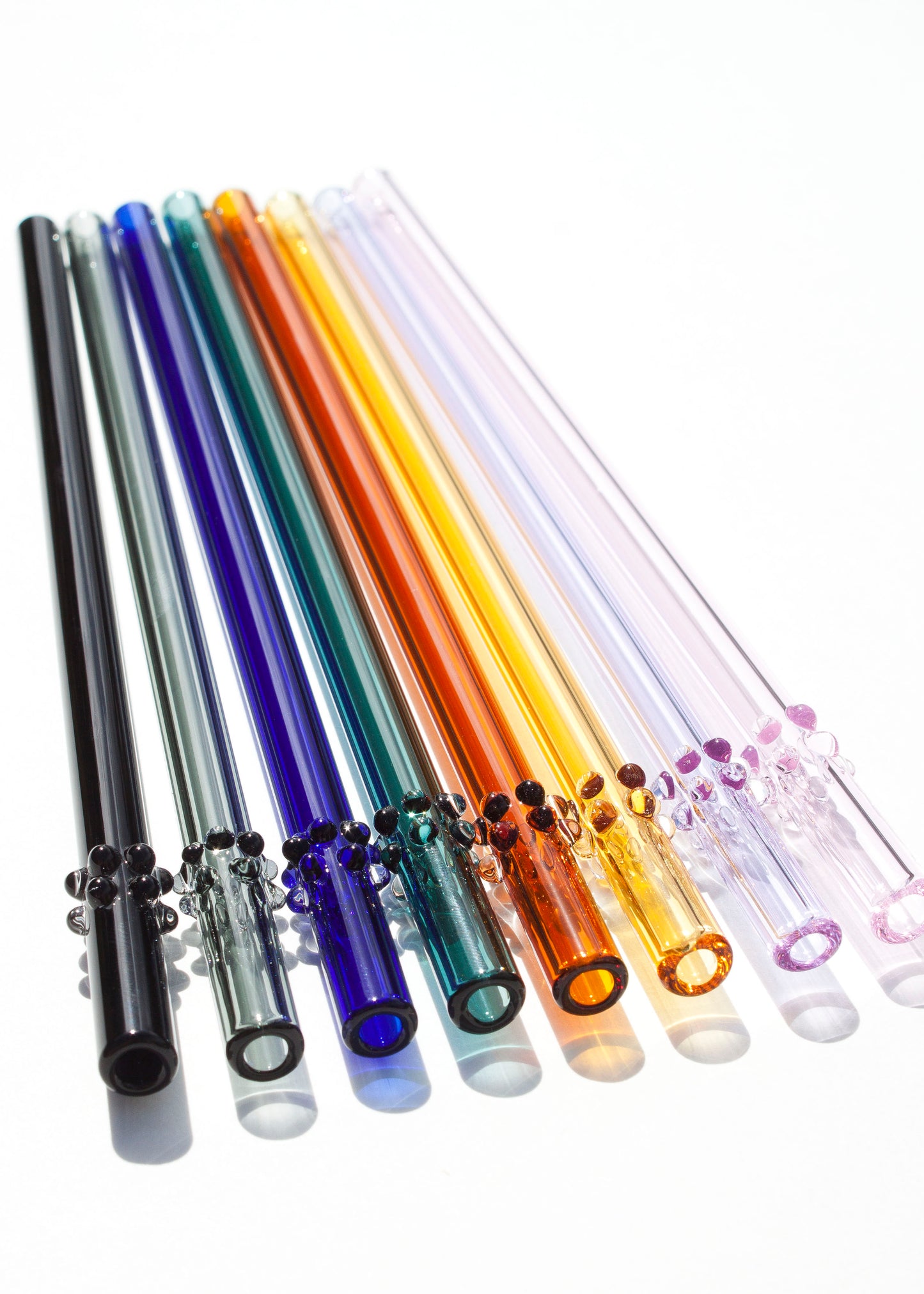 Glass Dot Straws