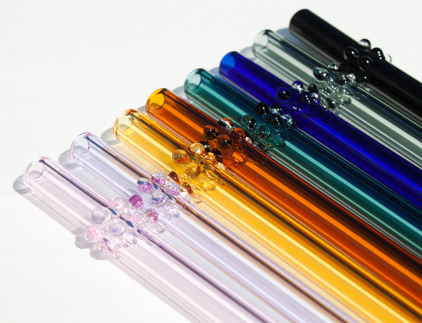 Glass Dot Straws