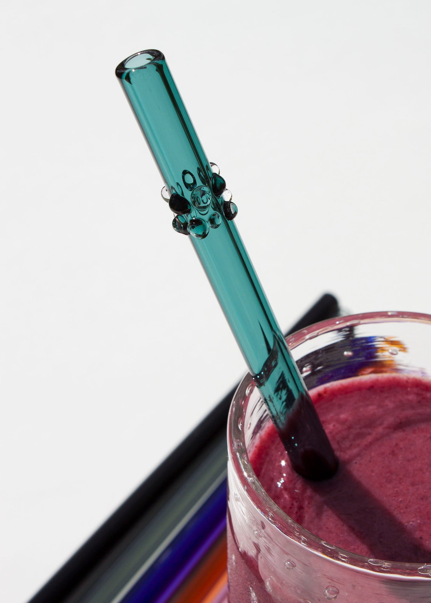 Glass Dot Straws