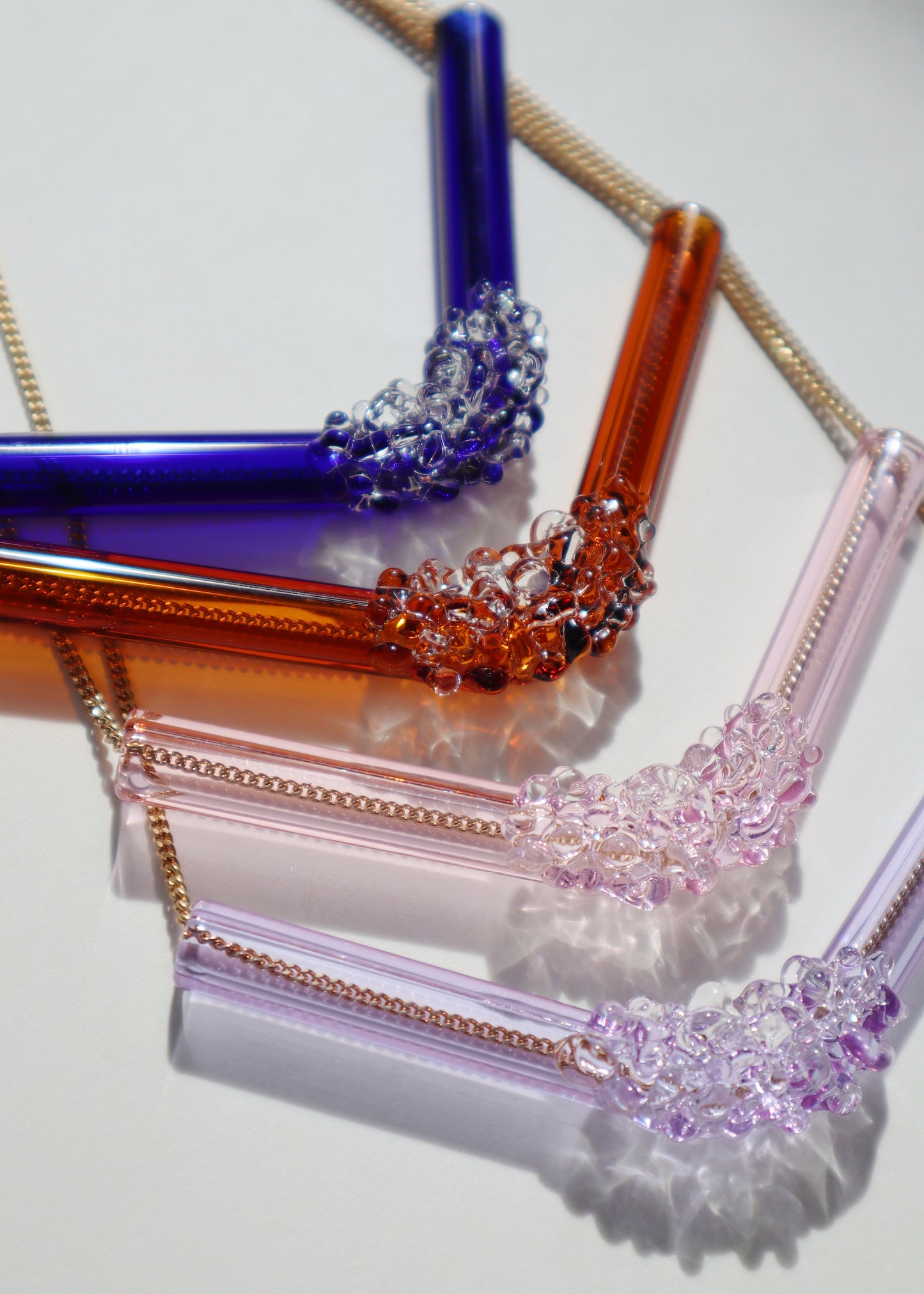 FROM THE ARCHIVES - Glass Cluster Tube Necklaces