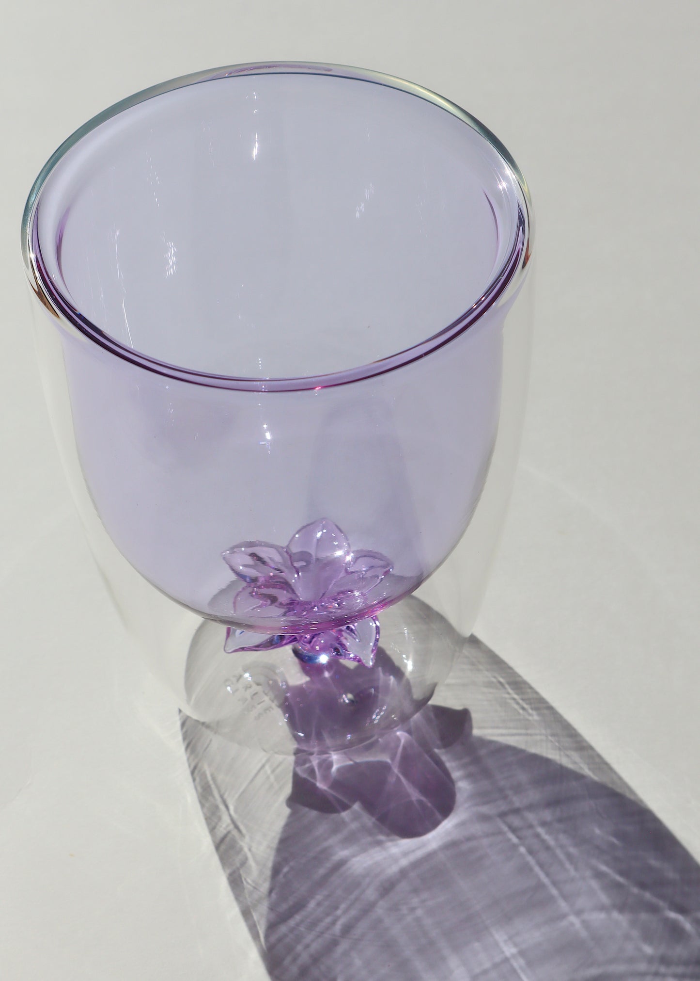 Plumeria Glass Tumbler Cup