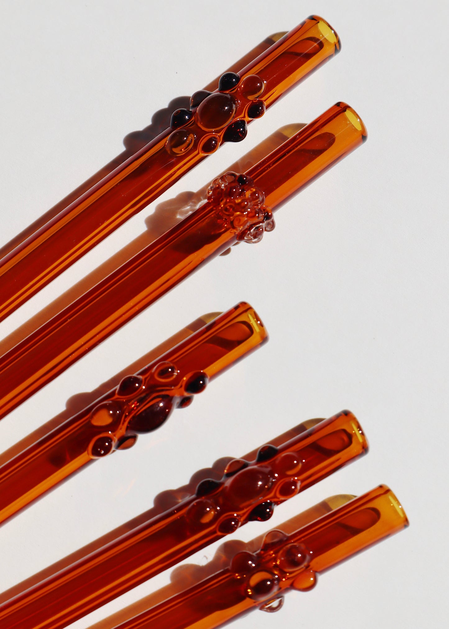 Perfectly Imperfect 40% OFF - Glass Straws - Amber Mixed Set