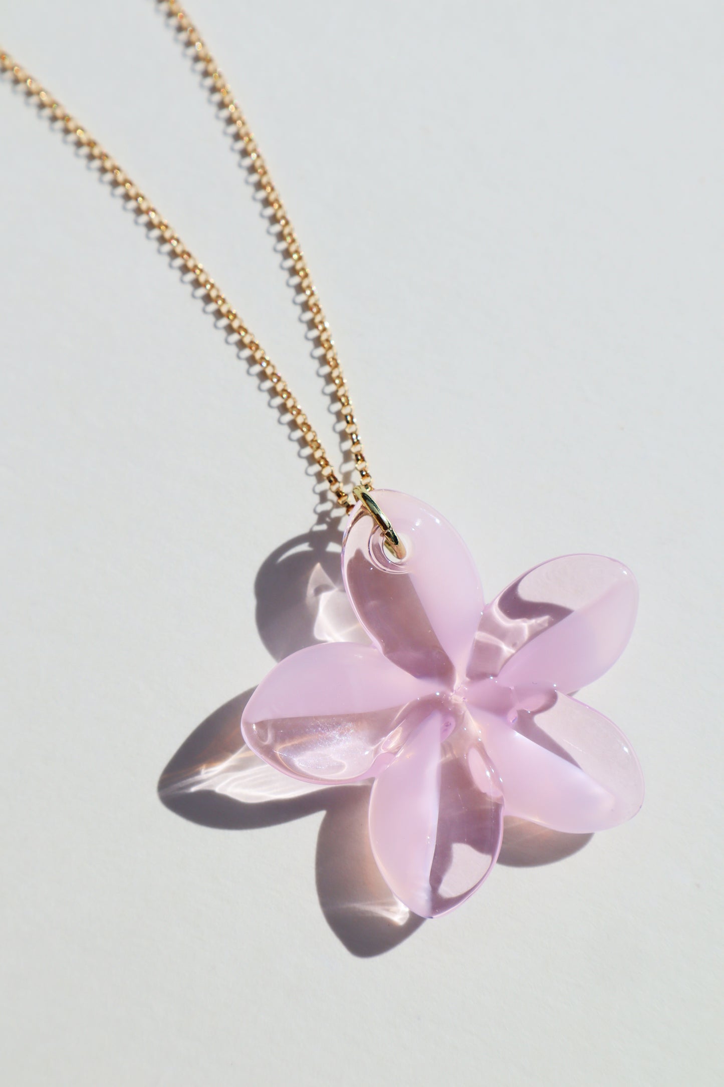 ARLIE GLASS + YIREH ~ Mixed Pink Pua Melia Necklace, Adjustable