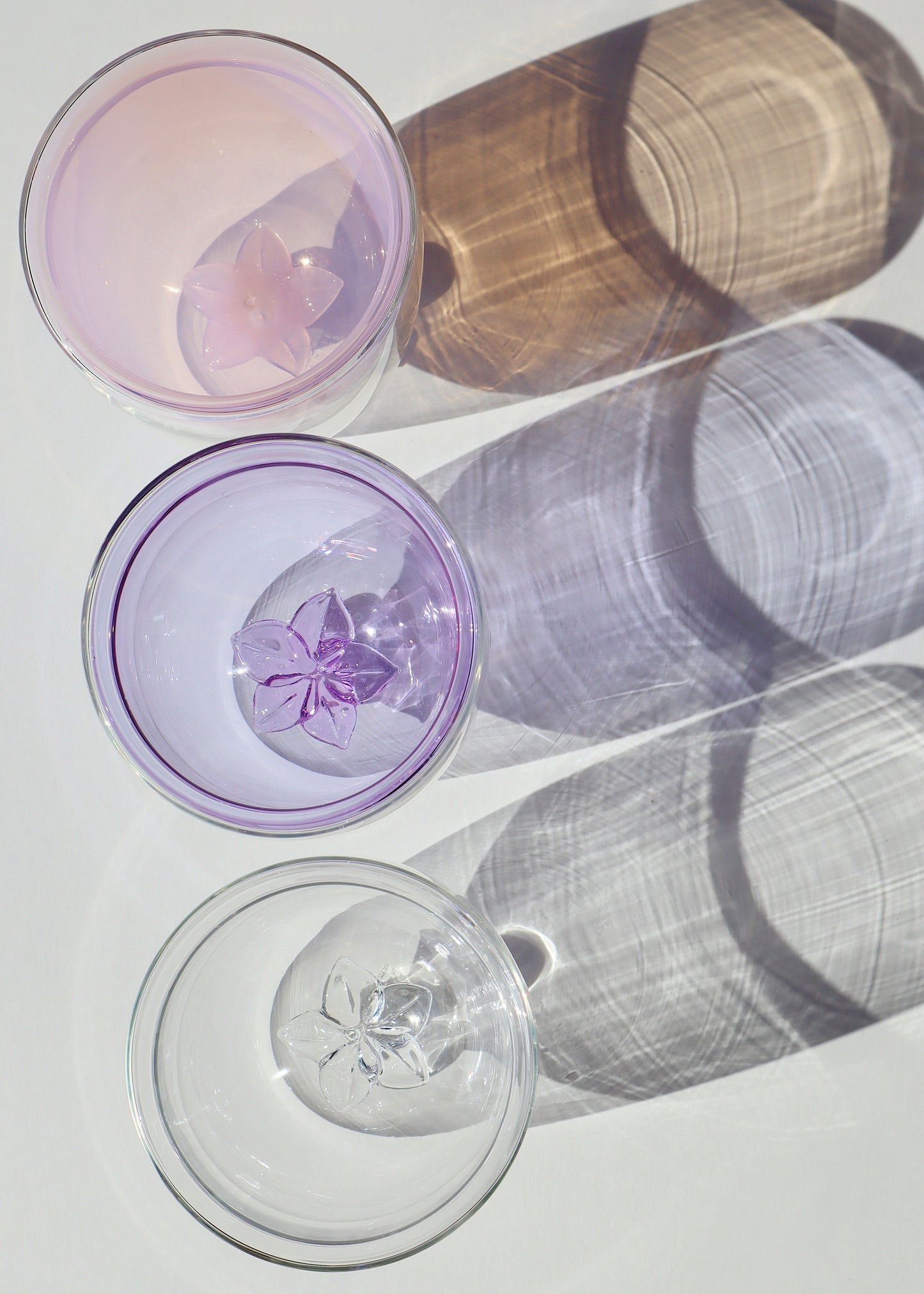 Plumeria Glass Tumbler Cup