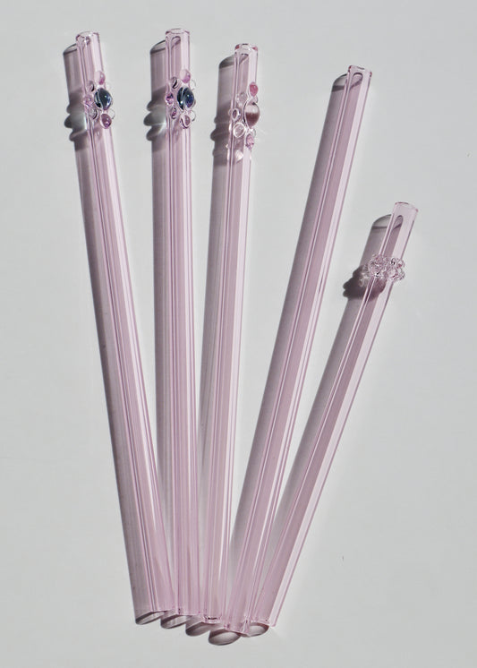 Perfectly Imperfect 40% OFF - Glass Straws - Pink Mixed Set