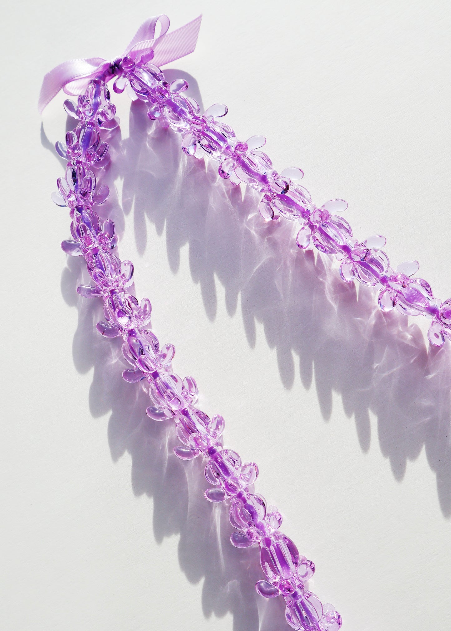 Perfectly Imperfect 40% OFF - Full Glass Crown Flower Lei with 56 Pua