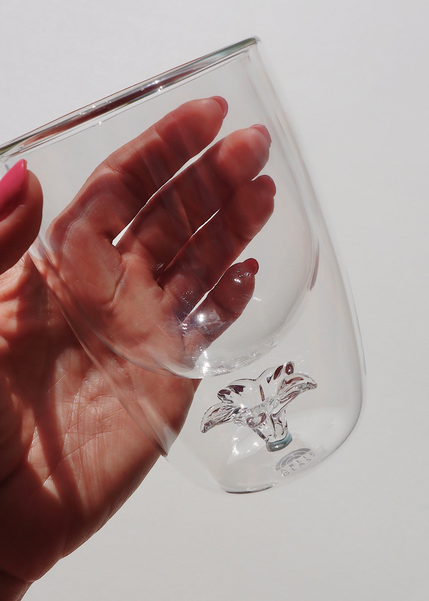 Plumeria Glass Tumbler Cup