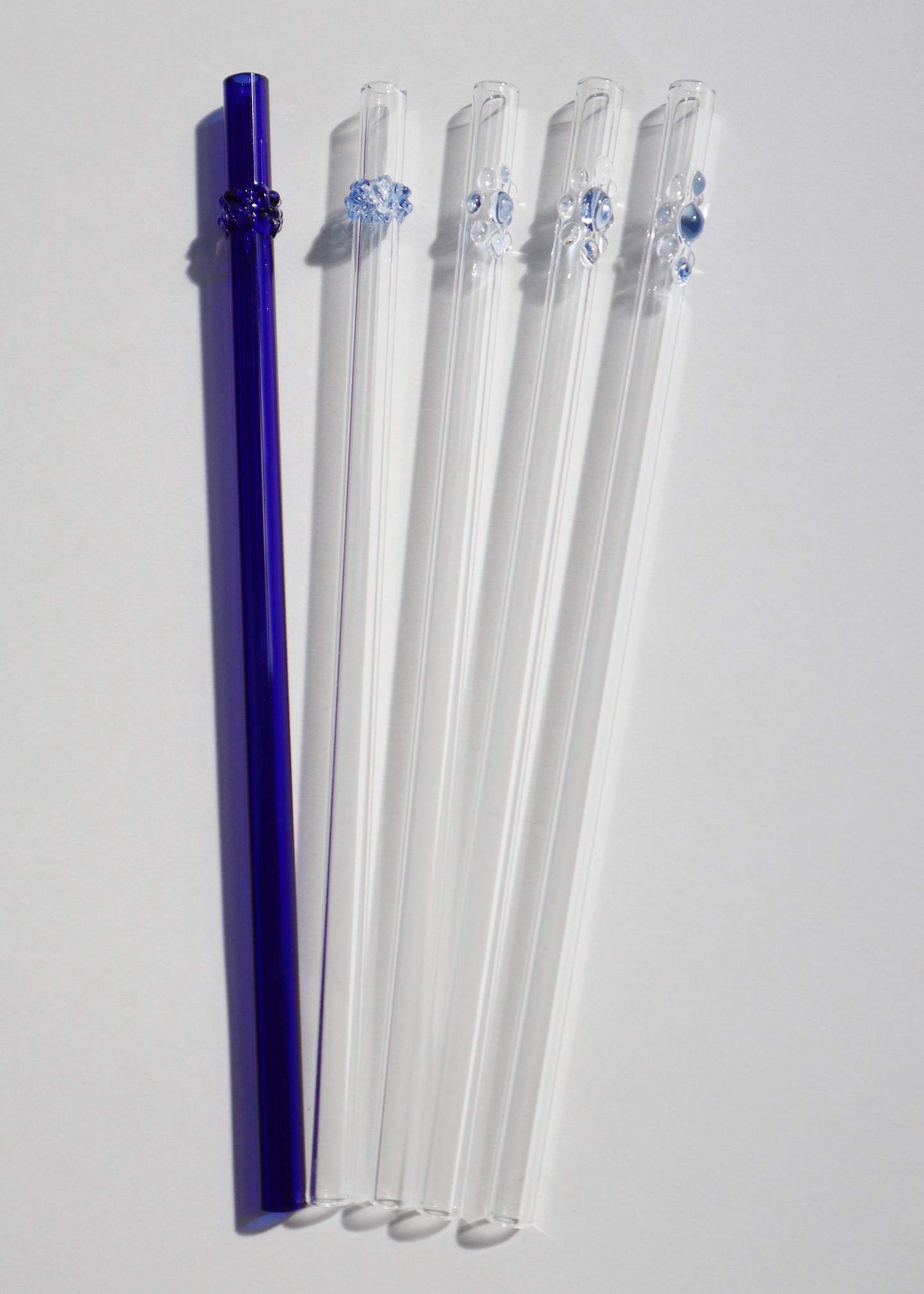 Perfectly Imperfect 40% OFF - Glass Straws - Blue & Clear Mixed Set