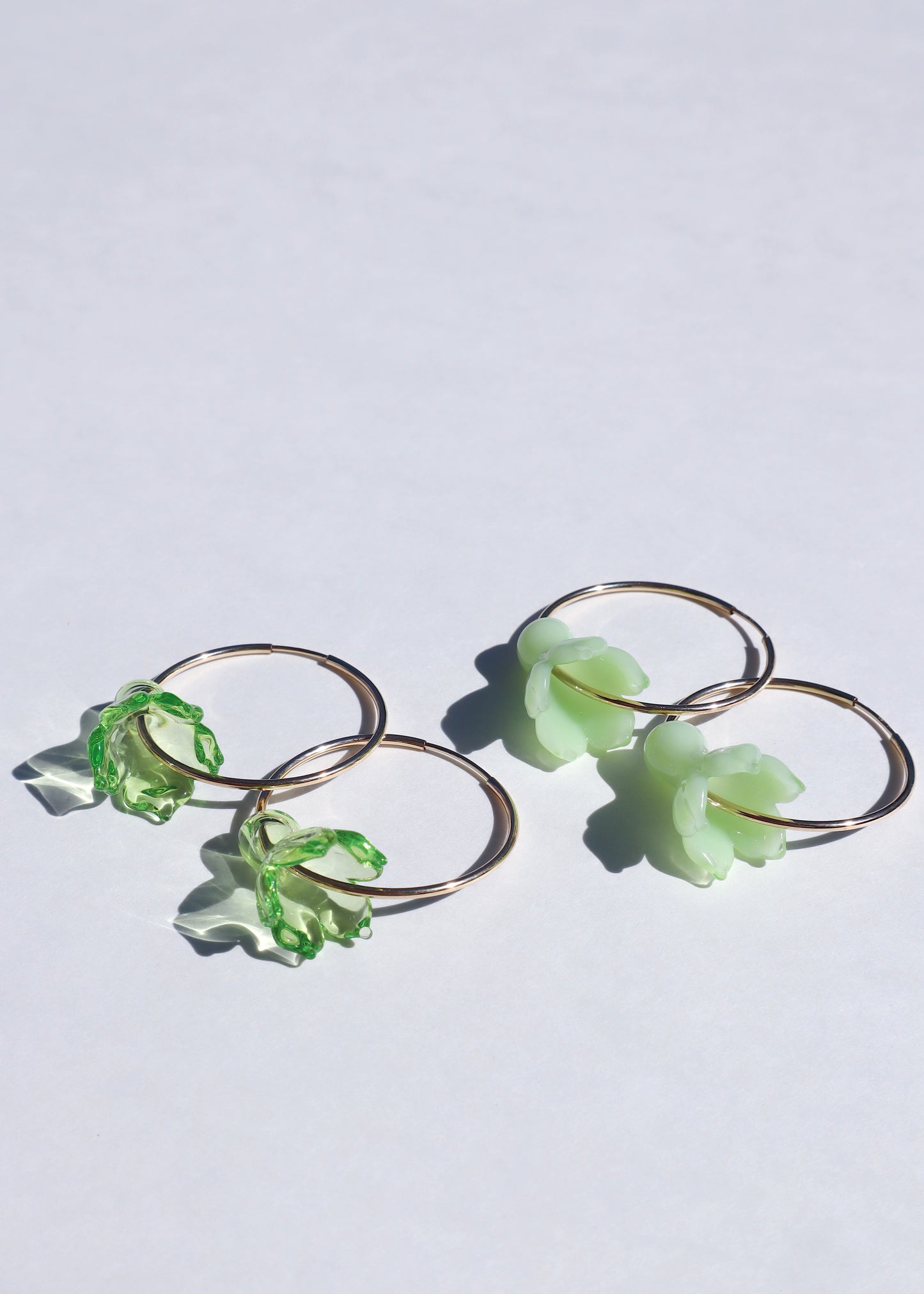 Pakalana Flower Hoop Earrings
